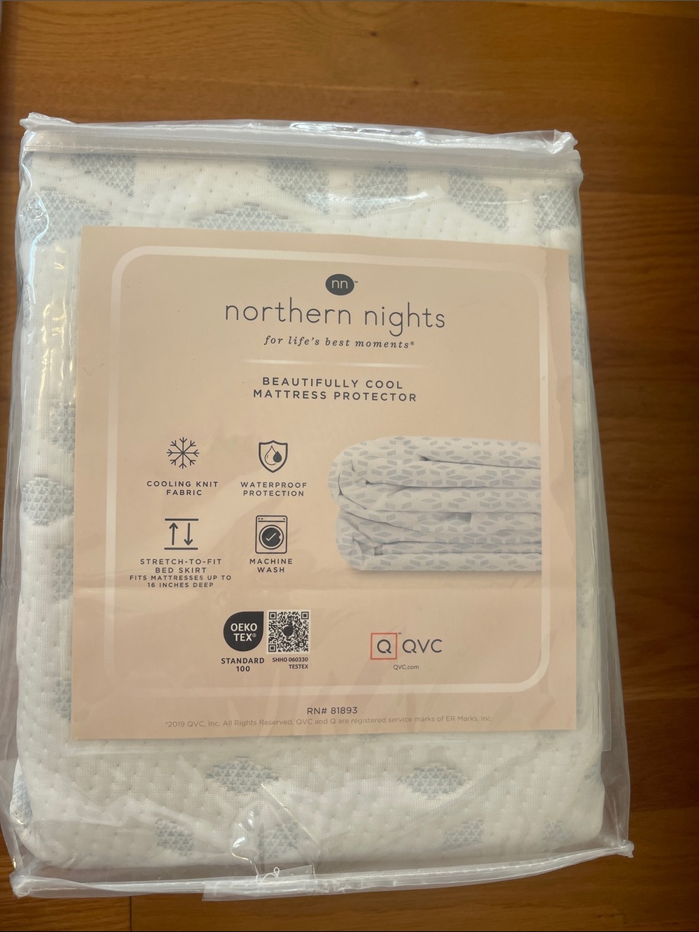 Northern Nights White Cooling Mattress Protector - Waterproof, Breathable